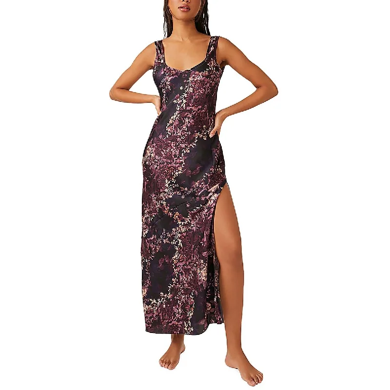 Free People Womens Party Long Slip Dress