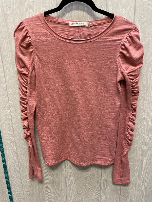 Top Long Sleeve By We The Free In Pink, Size: Xs