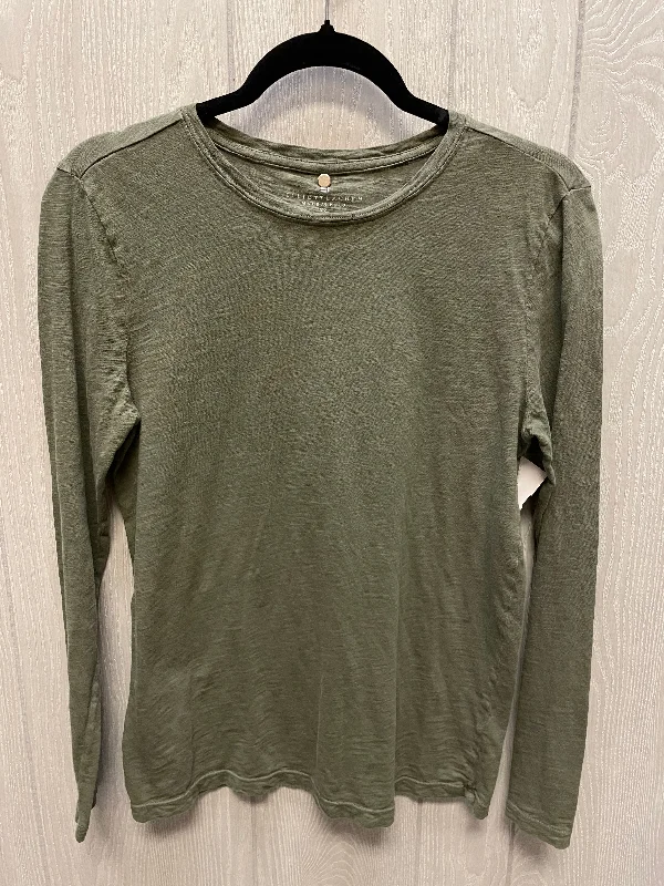 Top Long Sleeve Basic By Elliott Lauren In Green, Size: Xs