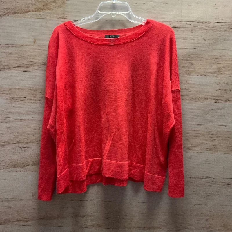 Top Long Sleeve By J Crew In Pink, Size: Xs