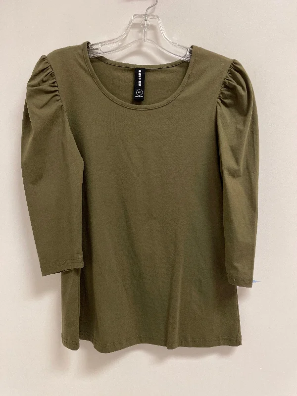 Top Long Sleeve By Agnes & Dora In Green, Size: Xs