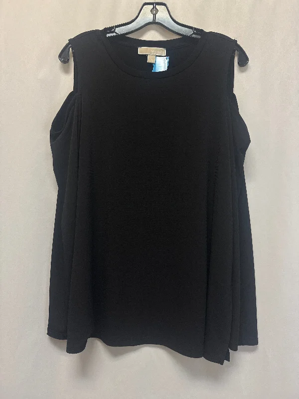 Top Long Sleeve By Michael Kors In Black, Size: Xl