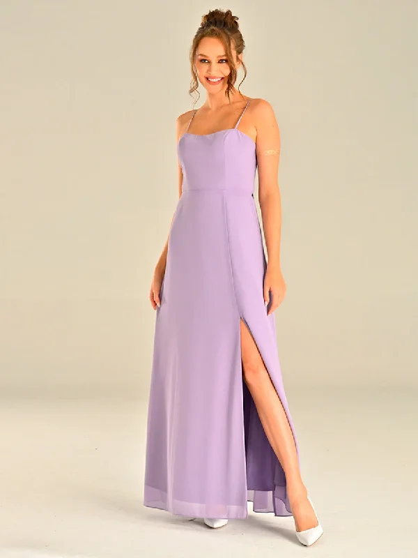 Lavender Purple Dress Sleeveless Wedding Bridesmaid Guest