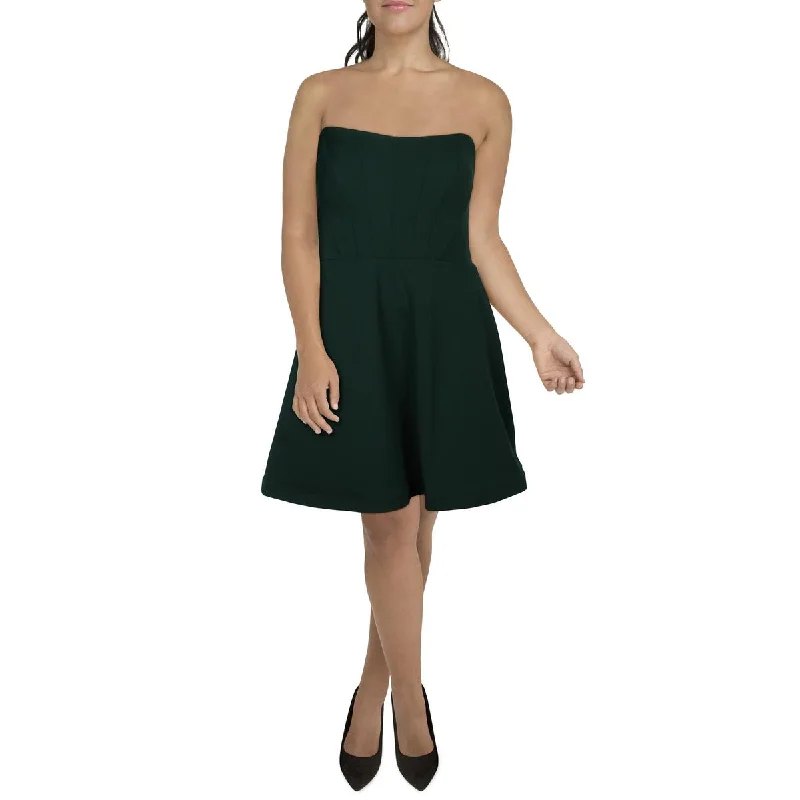 B. Darlin Womens Plus Strapless Above Knee Cocktail And Party Dress