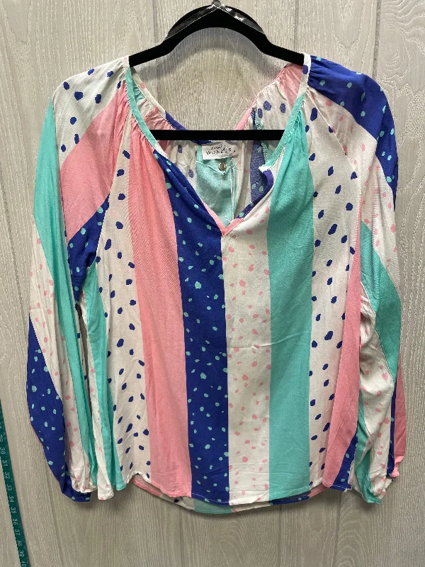 Top Long Sleeve By Clothes Mentor In Striped Pattern, Size: S