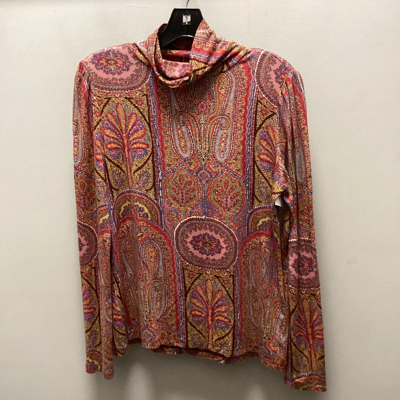 Top Long Sleeve By Ann Taylor In Red, Size: M