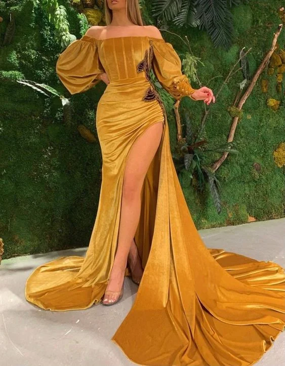 African women dress, gold velvet bridal dress, bridesmaids dress,Prom dresses gh1994