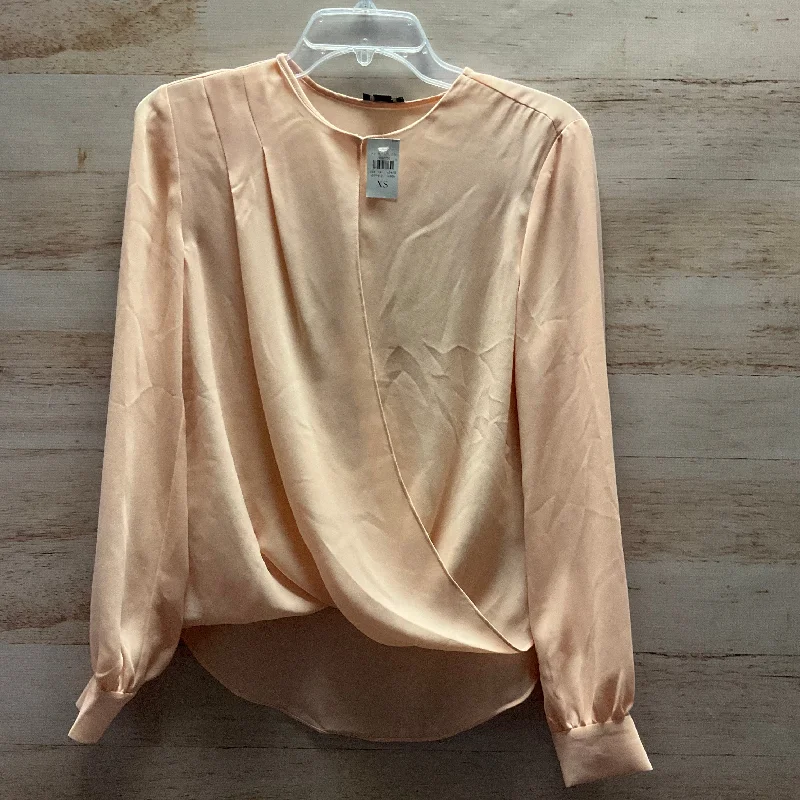 Top Long Sleeve By Ann Taylor In Pink, Size: Xs