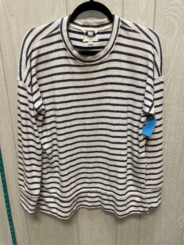 Top Long Sleeve By Aerie In Striped Pattern, Size: Xs