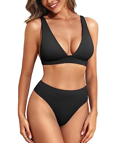 Two Piece Swimsuit High Cut Bikini Sets