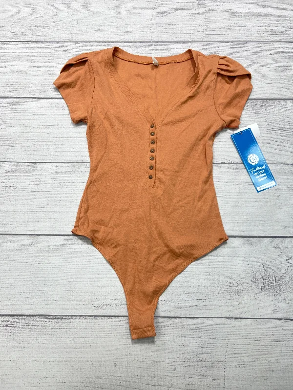 Bodysuit By Free People In Orange, Size: Sp