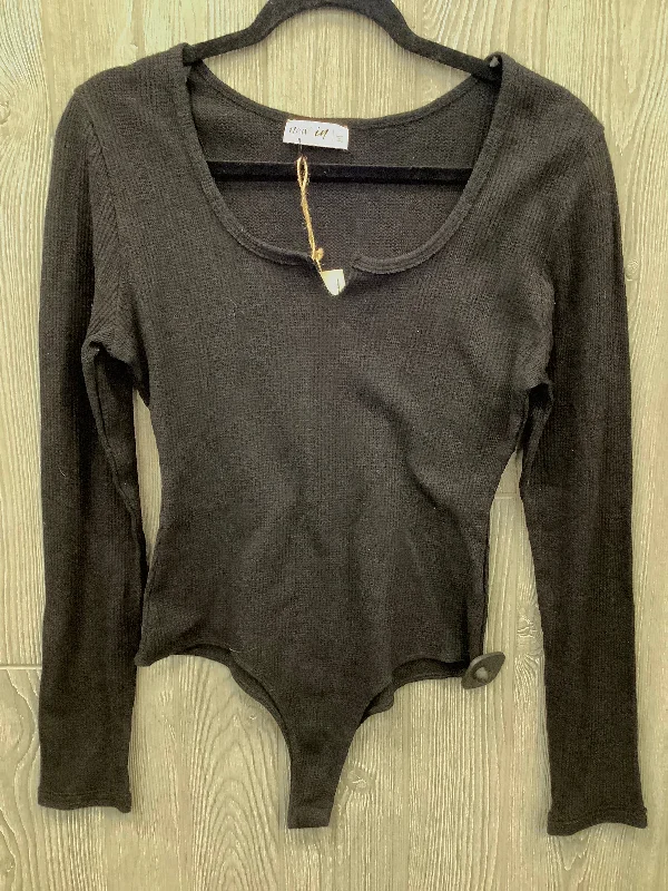 Bodysuit By Clothes Mentor In Black, Size: L