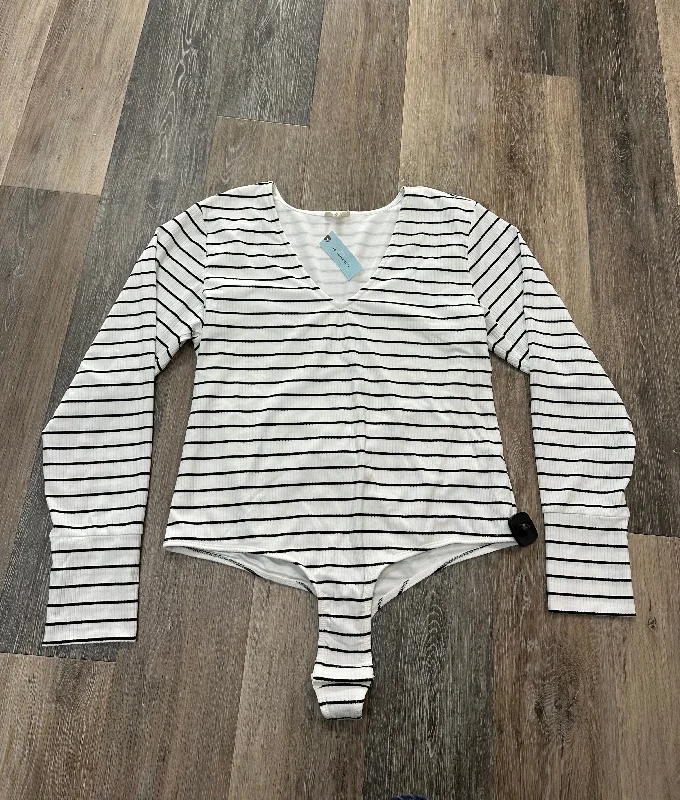 Bodysuit By Pilcro In Striped Pattern, Size: 1x