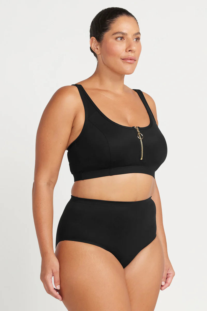 Sculpt Swim Bottom In Black - ArteSands