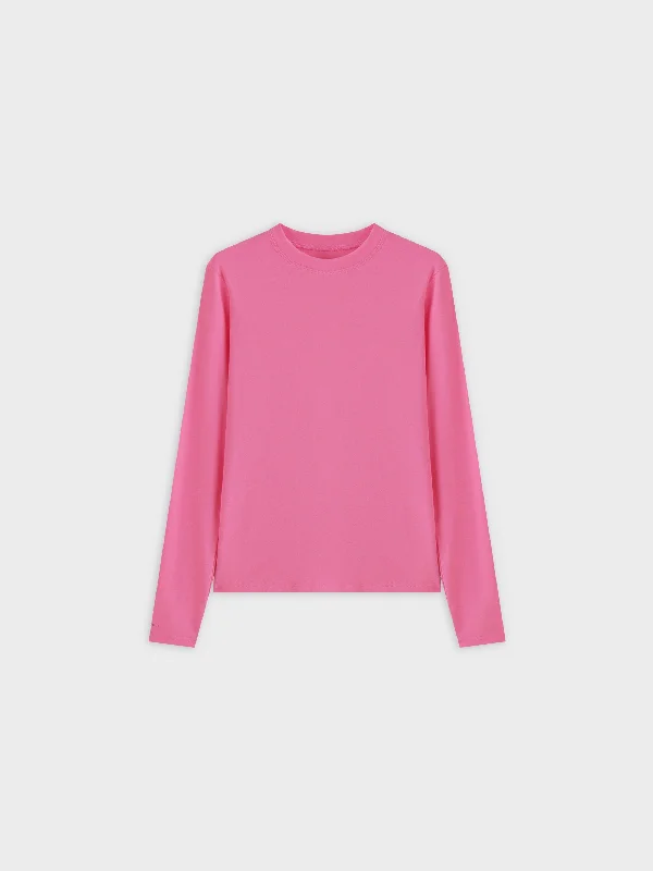 CLASSIC TEE LONG SLEEVE-BRIGHT PINK