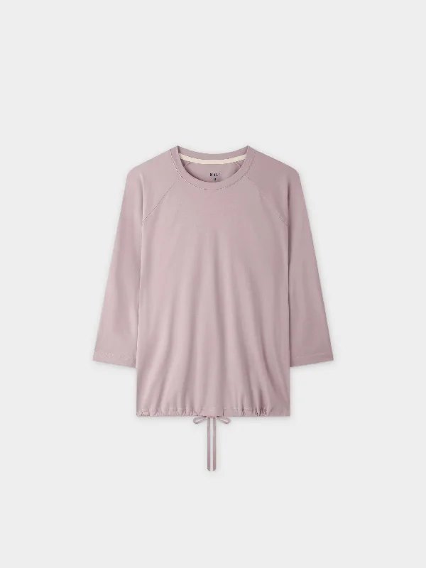 DRAWSTRING TEE-LAVENDER