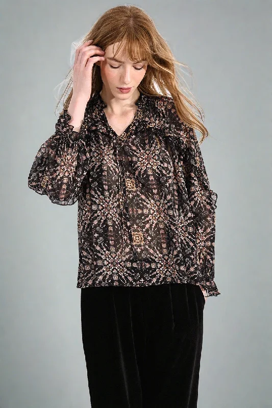 Molly Bracken Woven Blouse Black Hortense