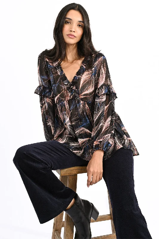 Molly Bracken Woven Blouse Black Lucie