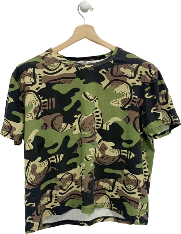 Patrick Church Green Camouflage T-shirt UK M