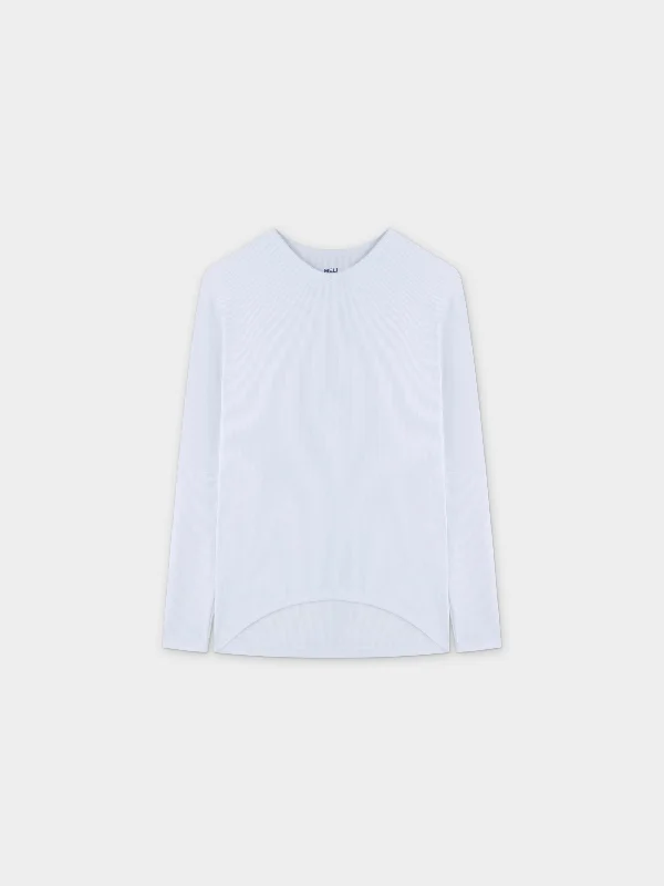 RIB DOLMAN V TEE-WHITE