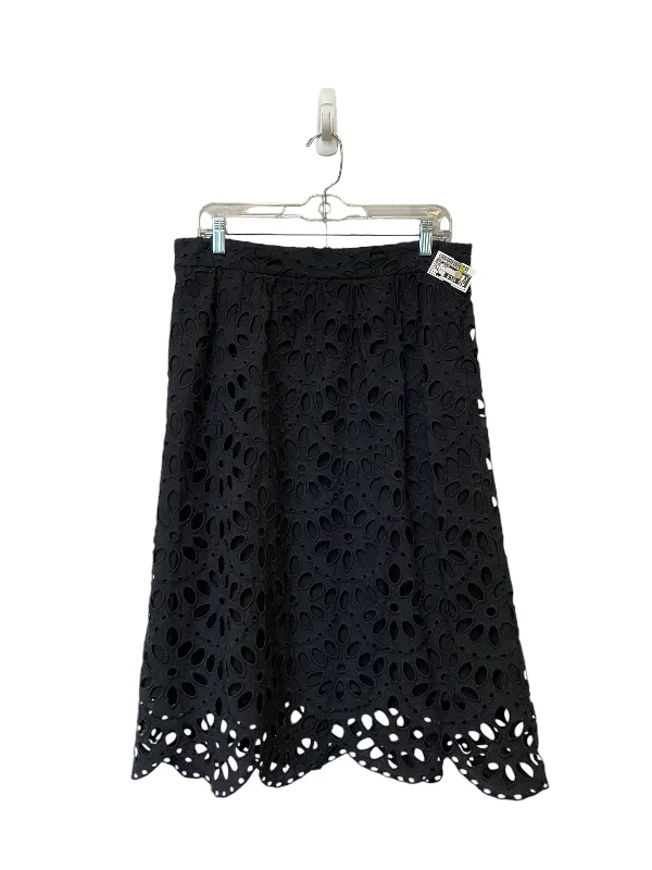 Skirt Midi By Ann Taylor In Black, Size: 12