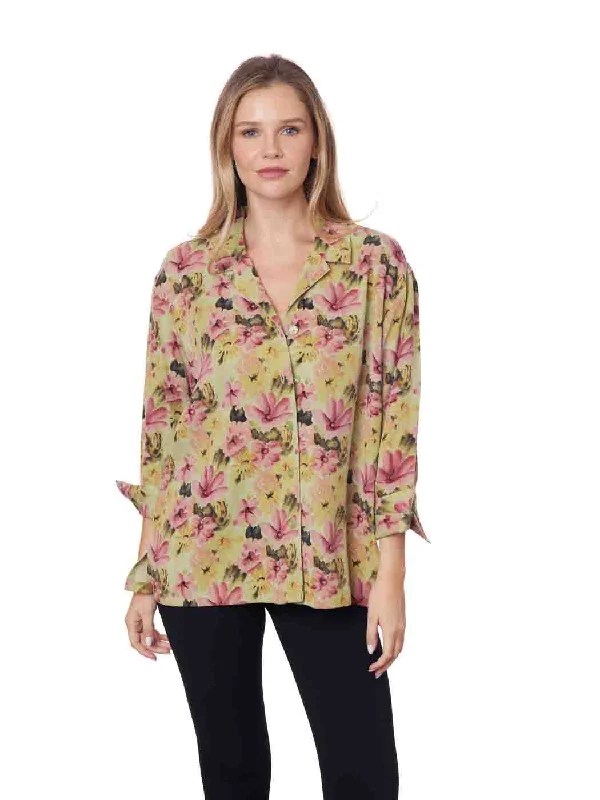 Tianello TENCEL™ "Descanso" Print "Aida" Blouse - S - (OVERSIZED Silhouette)