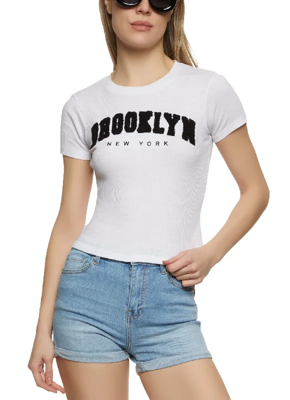 Chenille Patch Brooklyn New York Tee