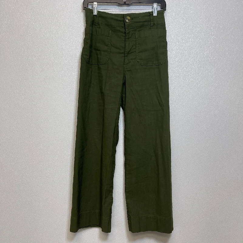 Pants Cropped By Maeve In Olive, Size: 4