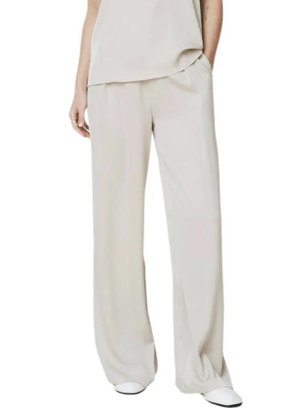 Women's Atelier Satin Pants In Grey