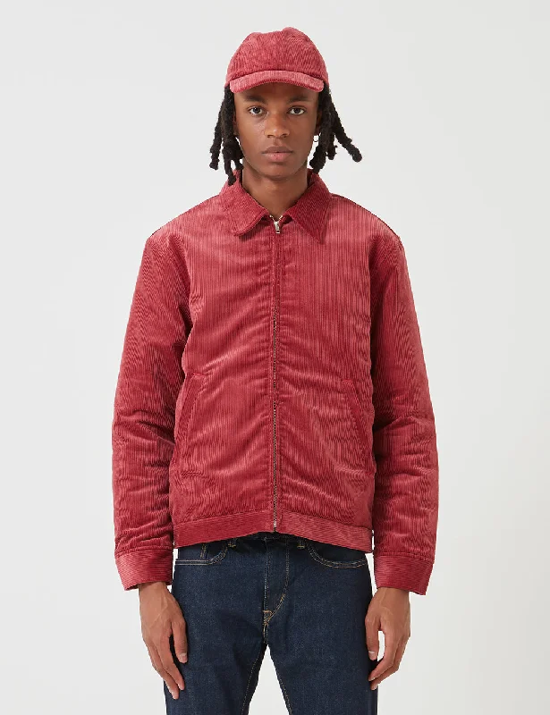 Edwin Club Jacket (Corduroy) - Ruby Wine Red