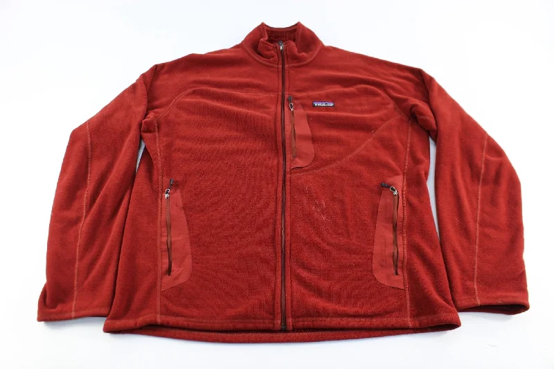 Patagonia Logo Patch Burnt Orange Zip Up Jacket