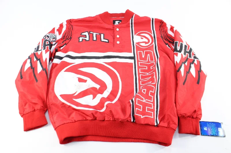 Starter Logo Atlanta Hawks Pullover Jacket