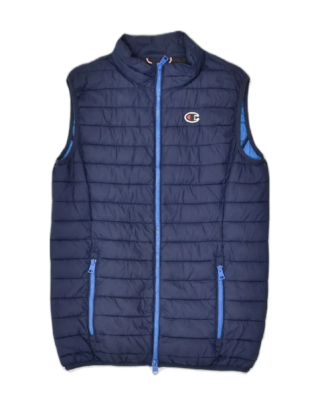 CHAMPION Womens Padded Gilet UK 18 XL Navy Blue