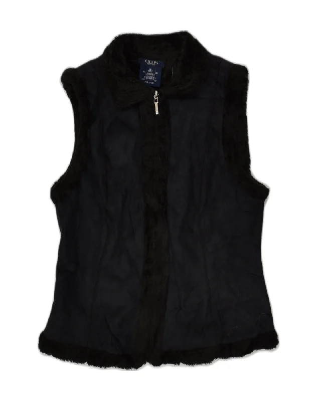 CHAPS Womens Gilet UK 12 Medium Black Polyester