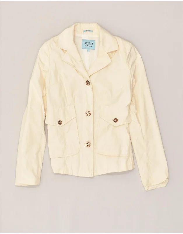 GUESS BY MARCIANO Womens 3 Button Blazer Jacket IT 40 Small Beige