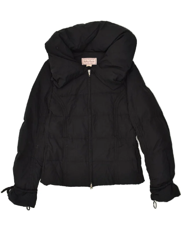 MARLBORO CLASSICS Womens Padded Jacket EU 44 XL Black Cotton