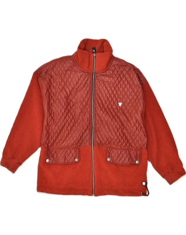 POST CARD Womens Quilted Jacket UK 14 Large Red