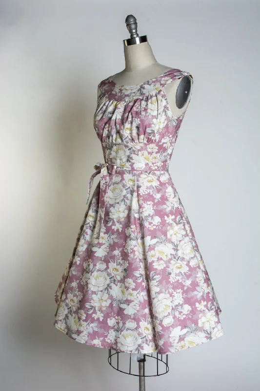 Amanda Dress - Huntington Gardens, Mauve