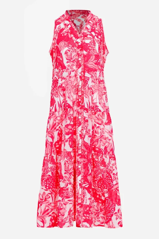 Kids Long Dress Nana - Pink Jengel