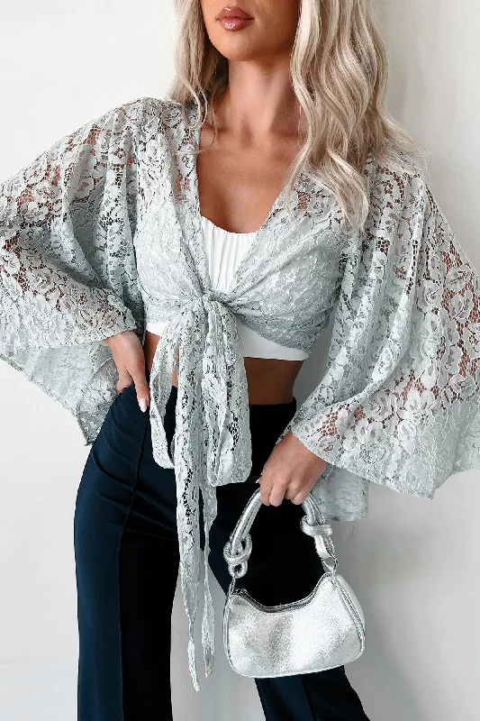 Neutral Nomad Lace Wrap Top (Dusty Blue)