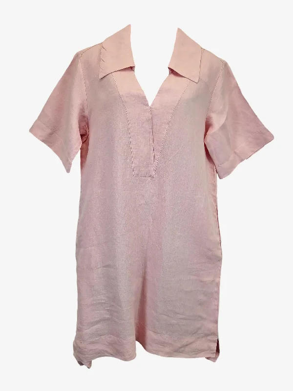 Country Road Classic Linen Shirt Midi Dress Size 8