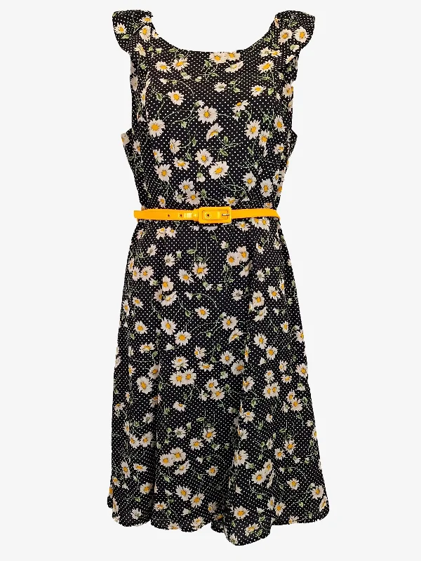 Review Dainty A Line Daisy Midi Dress Size 10