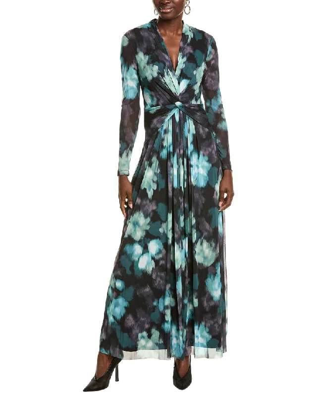 Anne Klein Twist Front Maxi Dress