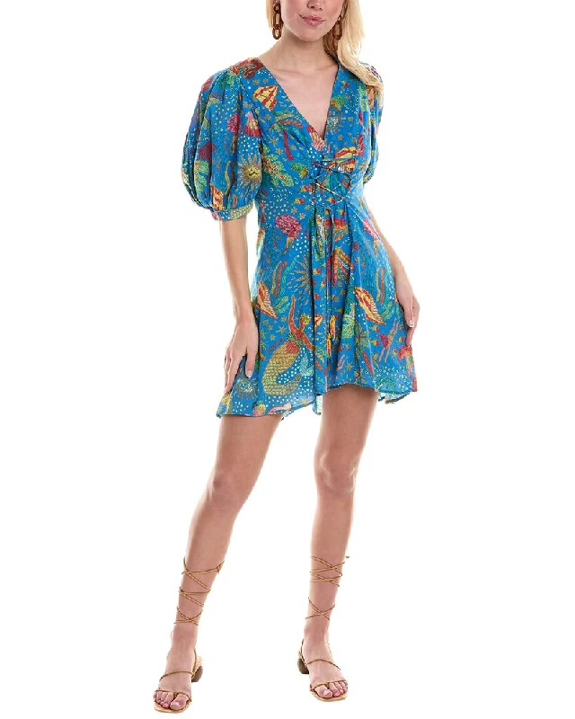 FARM Rio Ocean Stories Mini Dress