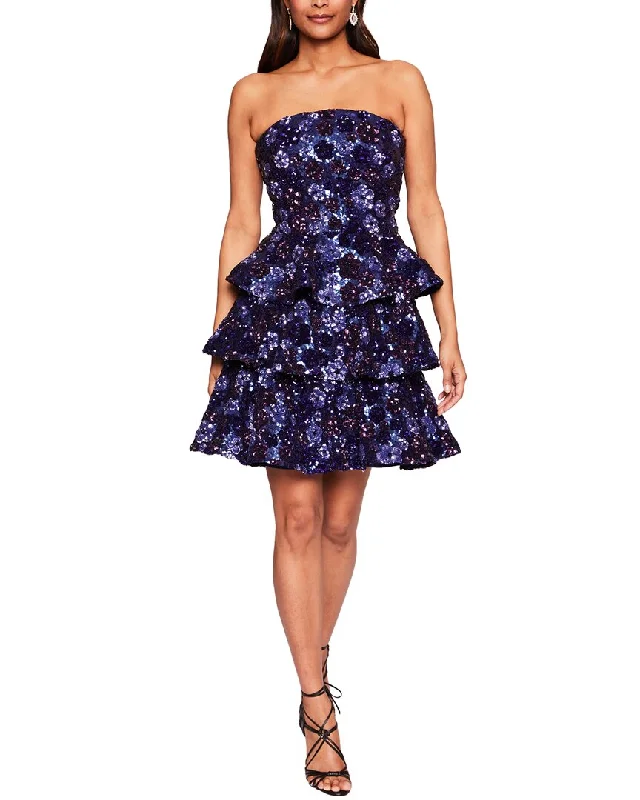 Marchesa Notte Strapless Mini Dress