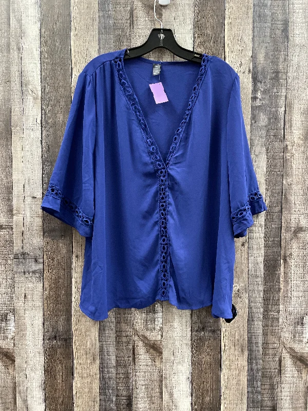 Blouse 3/4 Sleeve By Cmf  Size: 2x