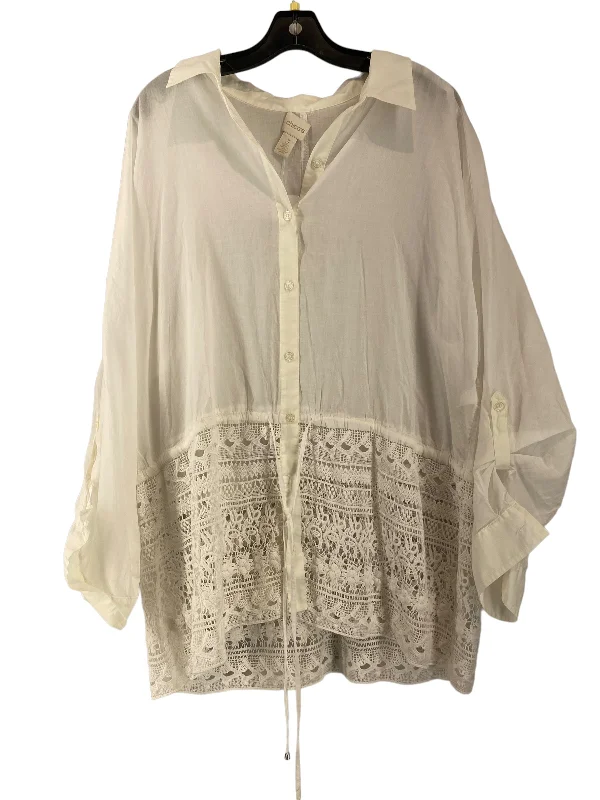 Blouse Long Sleeve By Chicos  Size: 3