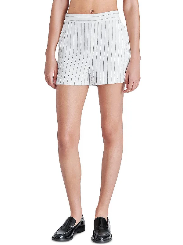 Jessa Womens Striped Short High-Waist Shorts