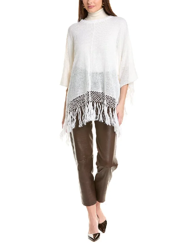 Brunello Cucinelli Linen & Wool-Blend Poncho