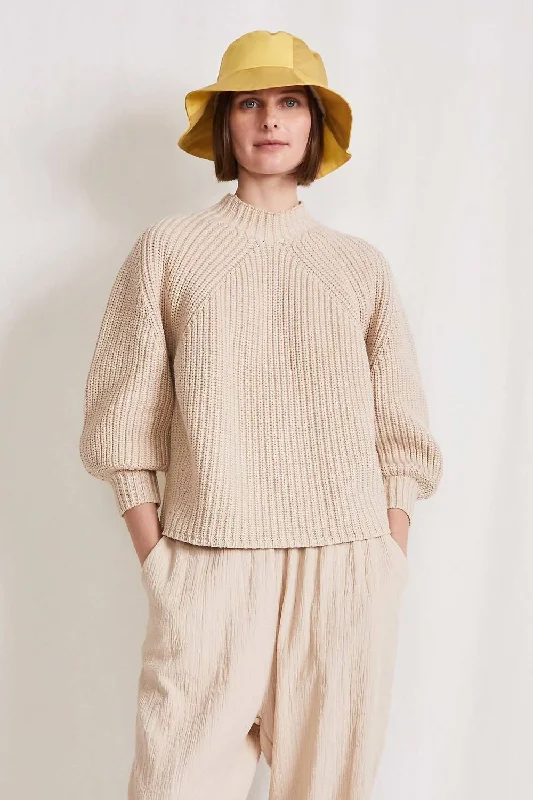 Eco Nueva Merel Sweater In Warm Sand